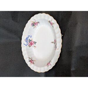 Vintage Spode Copeland's Y5775 oval vegetable bowl floral  blue pink floral